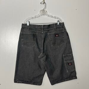 Vintage Dickies Y2K Carpenter Distressed Gray Baggy Jean Shorts Men’s Size 36x25